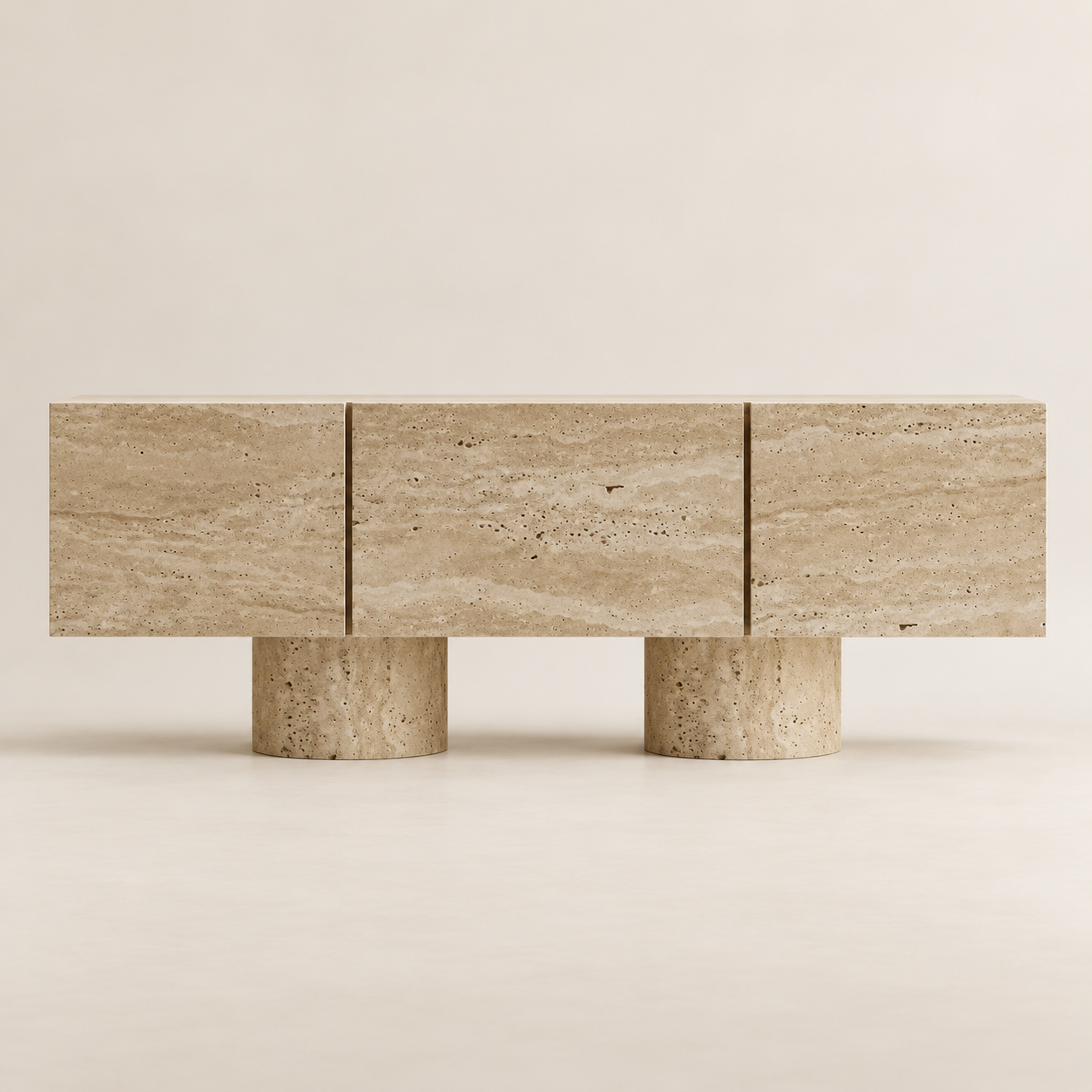 Sardes Media Console - Light Travertine Sardes Media Console - Light Travertine - 1