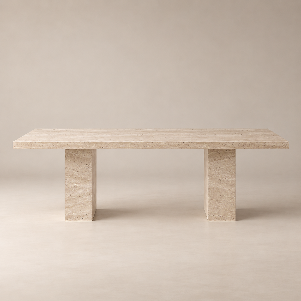 Alinda Dining Table - Light Travertine Alinda Dining Table - Light Travertine - 1