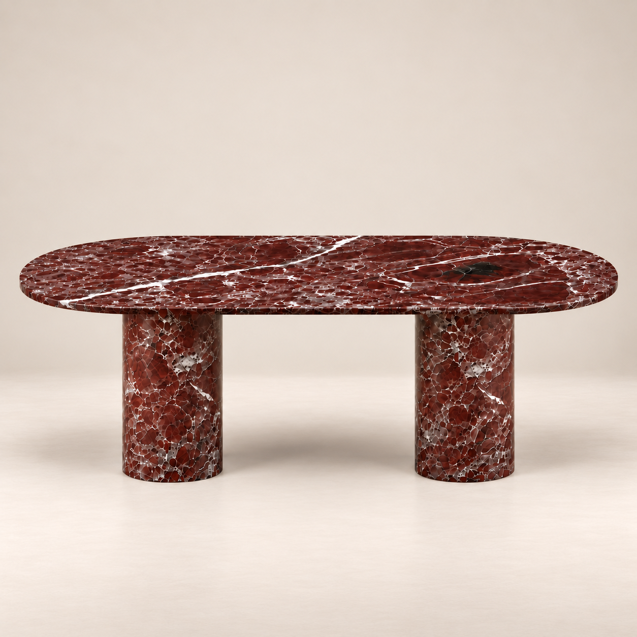 Perge Dining Table - Rosso Levanto Perge Dining Table - Rosso Levanto - 1