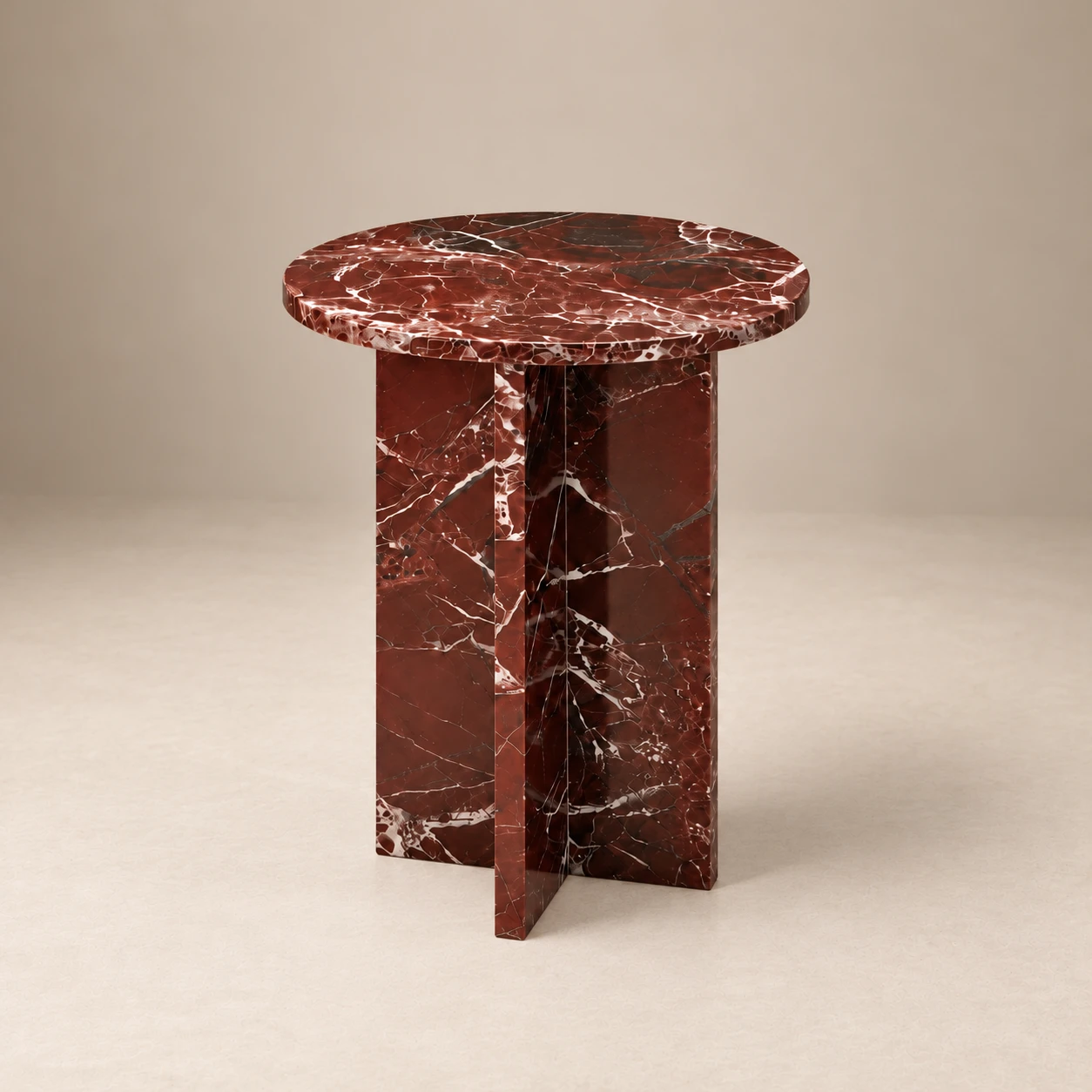 Claros Side Table - Rosso Levanto Claros Side Table - Rosso Levanto - 1