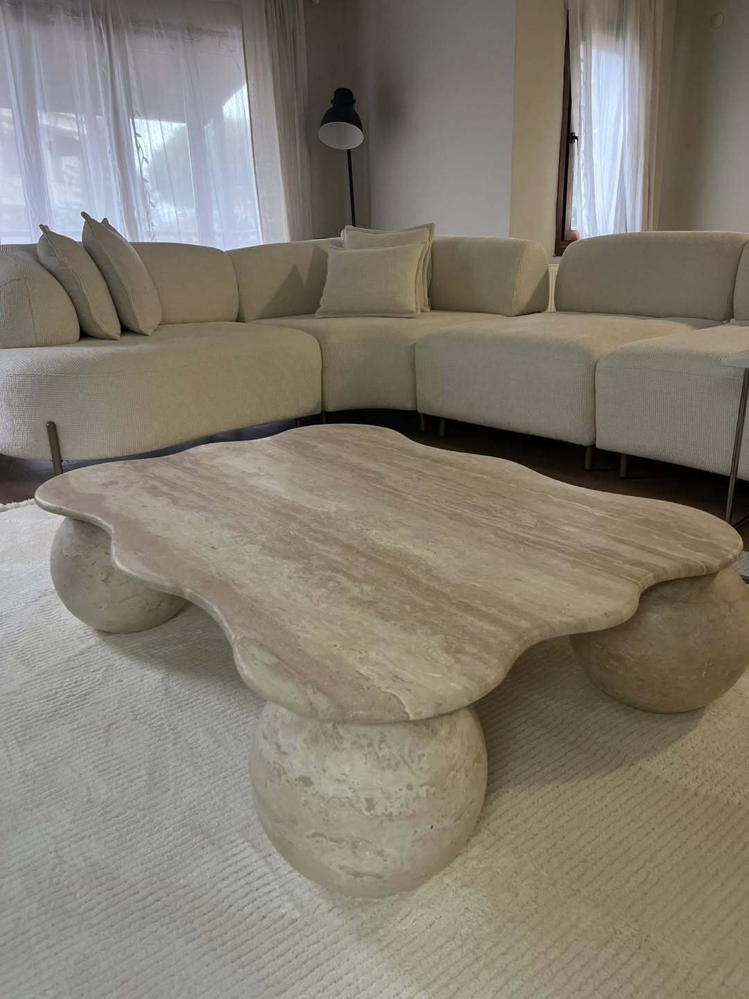 Light Travertine customer photo: Nephele Coffee Table